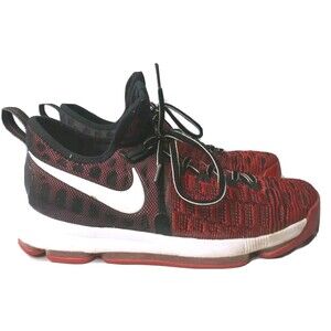 Nike Zoom KD 9 Shoes Men's Size 10.5 University Red~White Black~843392-610